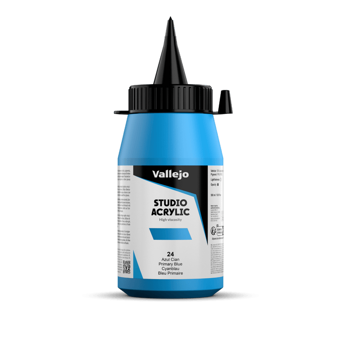 VALLEJO STUDIO 24-500ML. PRIMARY BLUE - Al Masam Stationery LLC