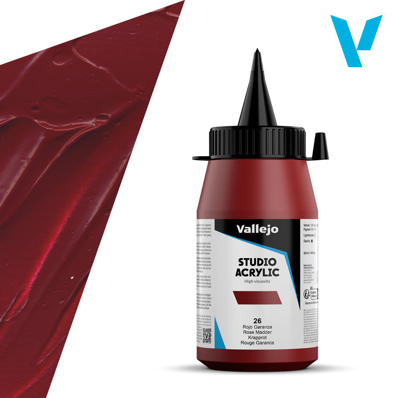 VALLEJO STUDIO 26-500ML. ROSE MADDER - Al Masam Stationery LLC