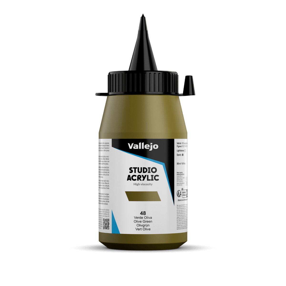 VALLEJO STUDIO 48-500ML. OLIVE GREEN - Al Masam Stationery LLC