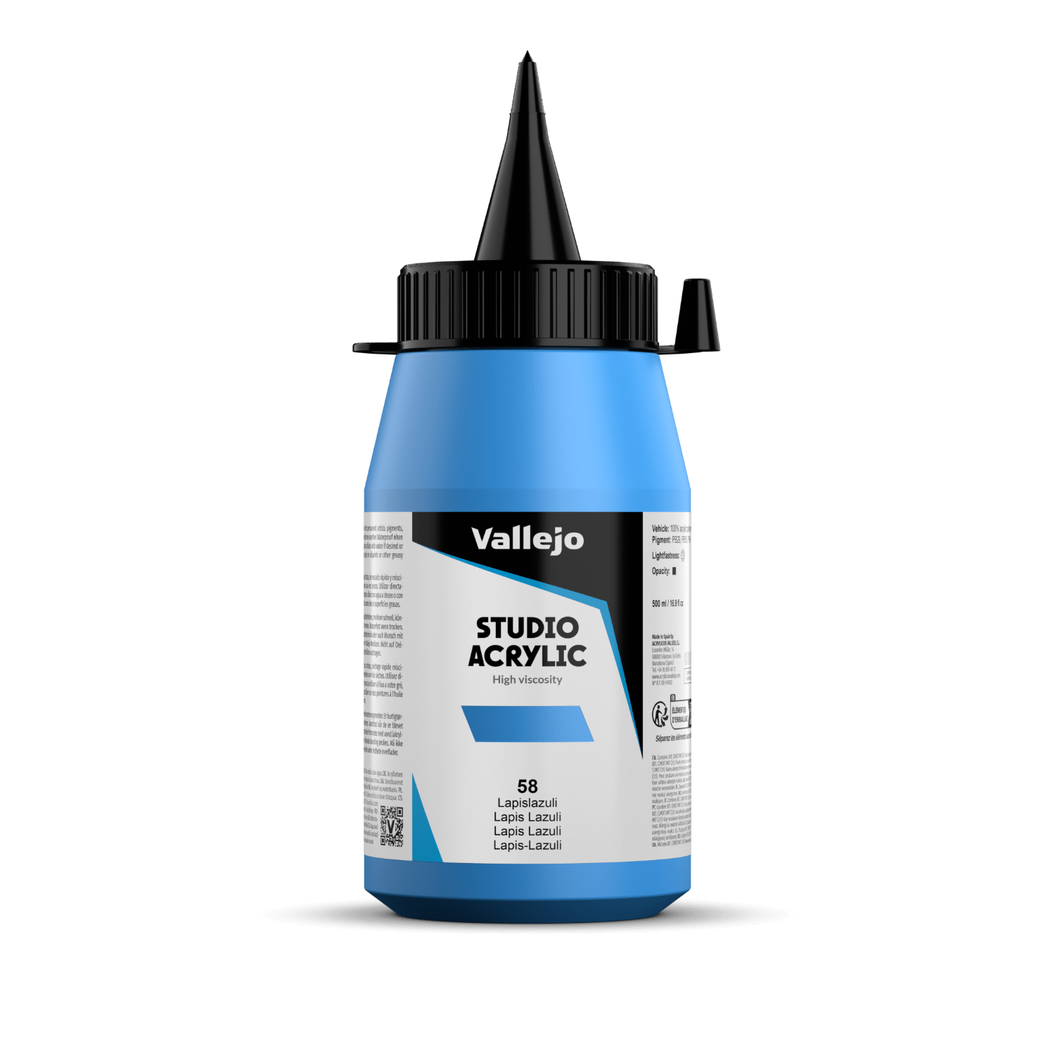 VALLEJO STUDIO 58-500ML. LAPIS LAZULIAMS28309