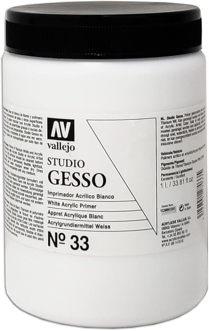 VALLEJO STUDIO GESSO 033-1 LT. - Al Masam Stationery LLC