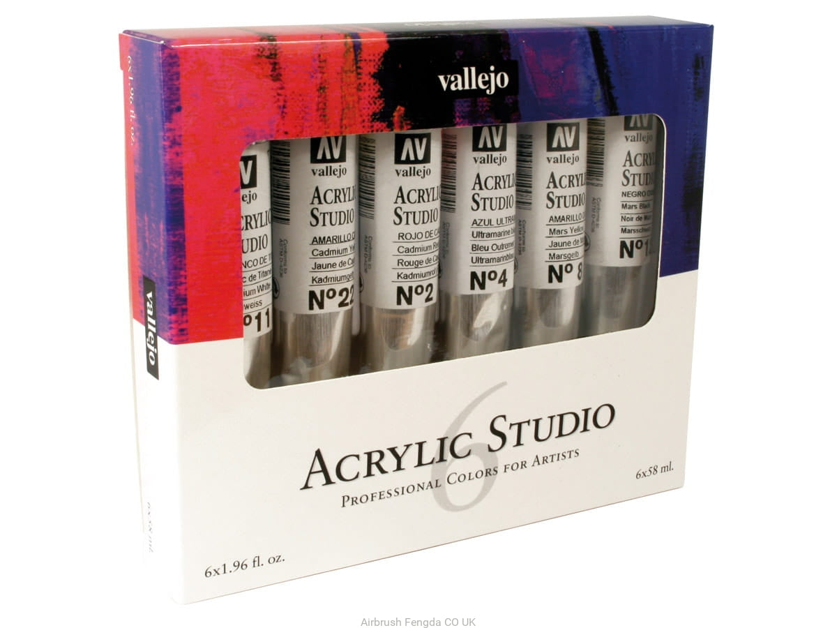 Vallejo studio set 6x58 ml. - Al Masam Stationery LLC Main image