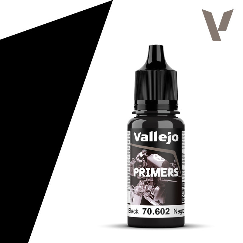 Vallejo SURFACE PRIMER 602-17ML. BLACK - Al Masam Stationery LLC Main image