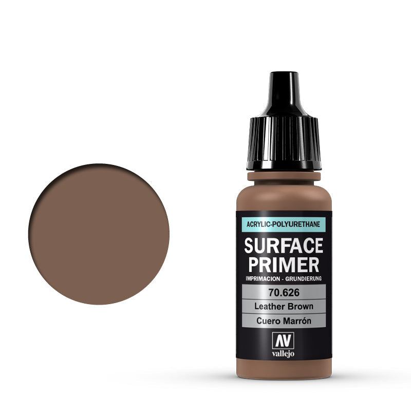 Vallejo SURFACE PRIMER 626-17ML. LEATHER BROWN - Al Masam Stationery LLC Main image