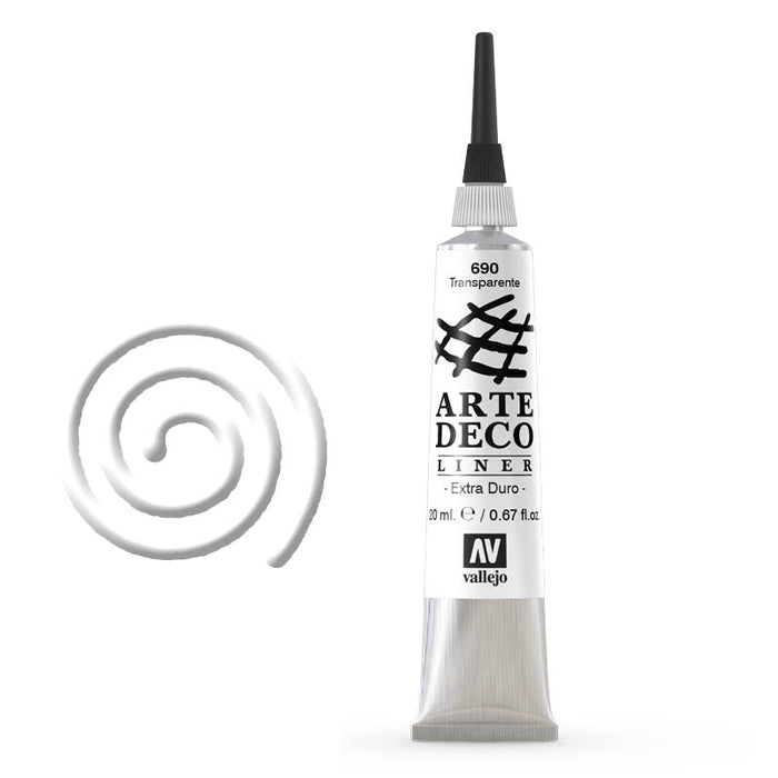 VALLEJO 690 ARTEDECO LINER/CONTOUR 20ML. TRANSPARENT - Al Masam Stationery LLC