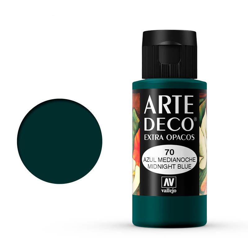 VALLEJO ART DECO 070-60ML. MIDNIGHT BLUE - Al Masam Stationery LLC Main image