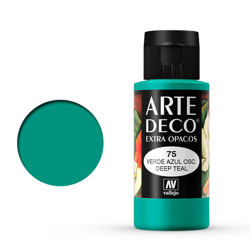 VALLEJO ART DECO 075-60ML. DEEP TEAL - Al Masam Stationery LLC Main image