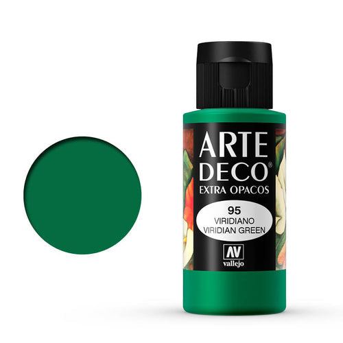 VALLEJO ART DECO 095-60ML. VIRIDIAN GREEN - Al Masam Stationery LLC Main image