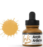 VALLEJO ACRYLIC ARTIST INK 30ML. INDIAN YELLOW - Al Masam Stationery LLC