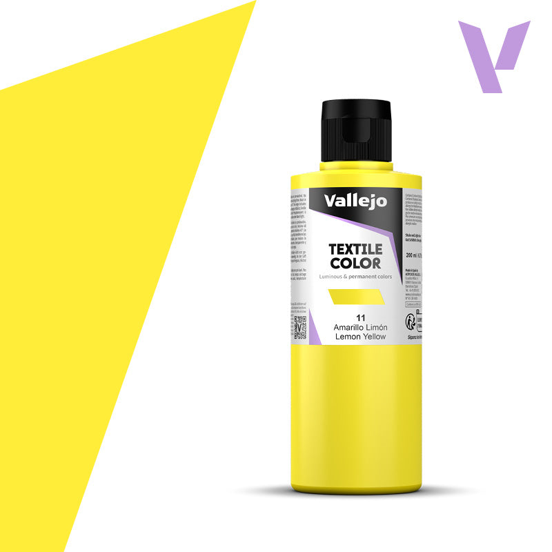 Vallejo - TEXTILE COLOR 11: 200 ML. LEMON YELLOW - Al Masam Stationery LLC