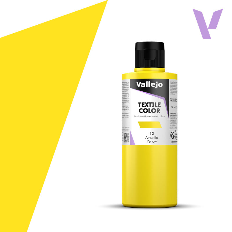 Vallejo - TEXTILE COLOR 12: 200 ML. YELLOW - Al Masam Stationery LLC Main image