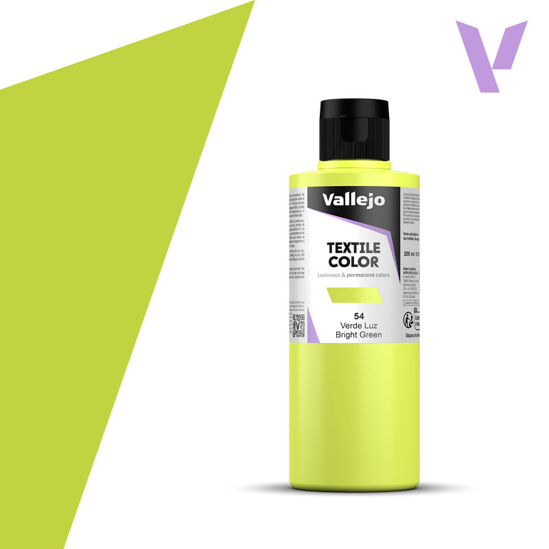 Vallejo - TEXTILE COLOR 54: 200 ML. BRIGHT GREEN - Al Masam Stationery LLC