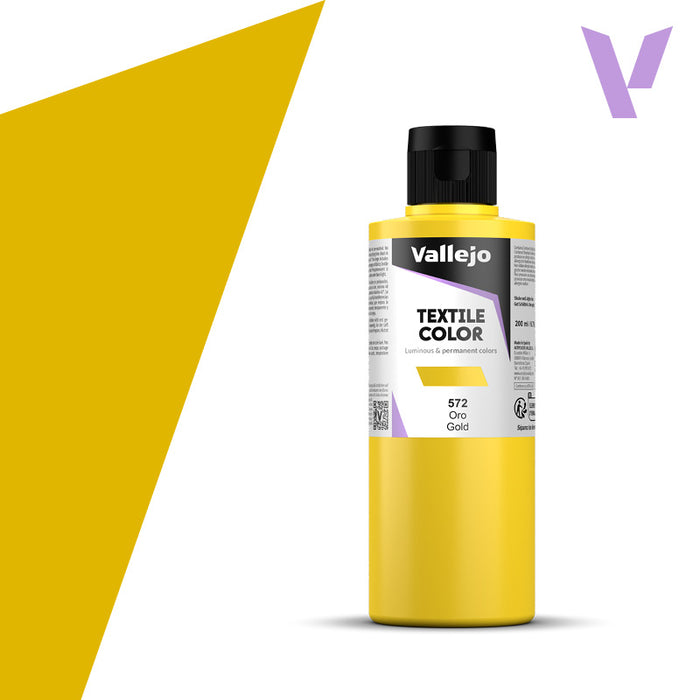 Vallejo - TEXTILE COLOR 572: 200 ML. GOLD - Al Masam Stationery LLC
