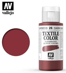 VALLEJO TEXTILE COLOR 26: 60 ML. DARK BURGUNDY - Al Masam Stationery LLC