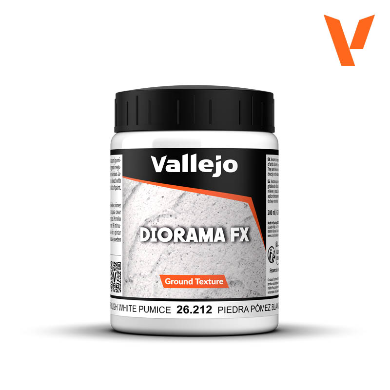 VALLEJO GROUND TEXTURES 212-200ML. ROUGH WHITE PUMICE - Al Masam Stationery LLC