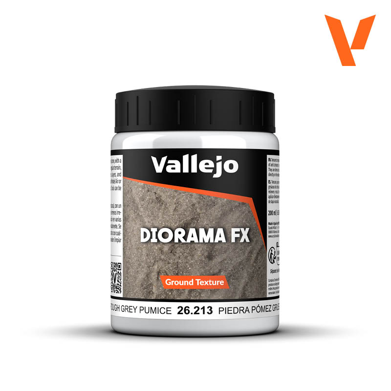 VALLEJO GROUND TEXTURES 213-200ML. ROUGH GREY PUMICE - Al Masam Stationery LLC Main image