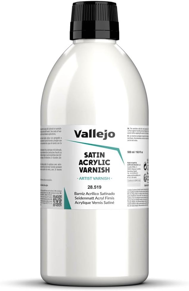 VALLEJO SATIN VARNISH 519-500ML. - Al Masam Stationery LLC Main image