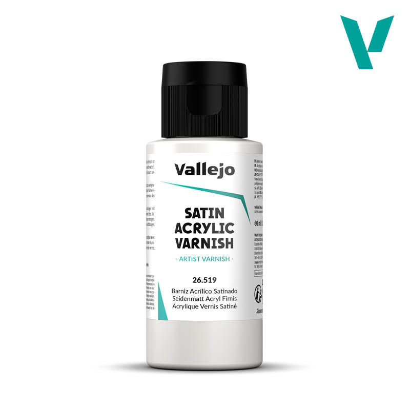 VALLEJO SATIN VARNISH 519-60ML. - Al Masam Stationery LLC