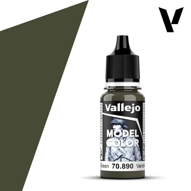 Vallejo 090:MODELCOLOR 890-17ML. RETRACTIVE GREEN - Al Masam Stationery LLC Main image