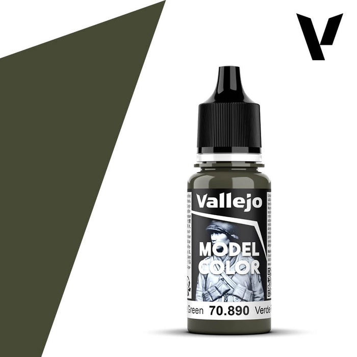 Vallejo 090:MODELCOLOR 890-17ML. RETRACTIVE GREEN - Al Masam Stationery LLC