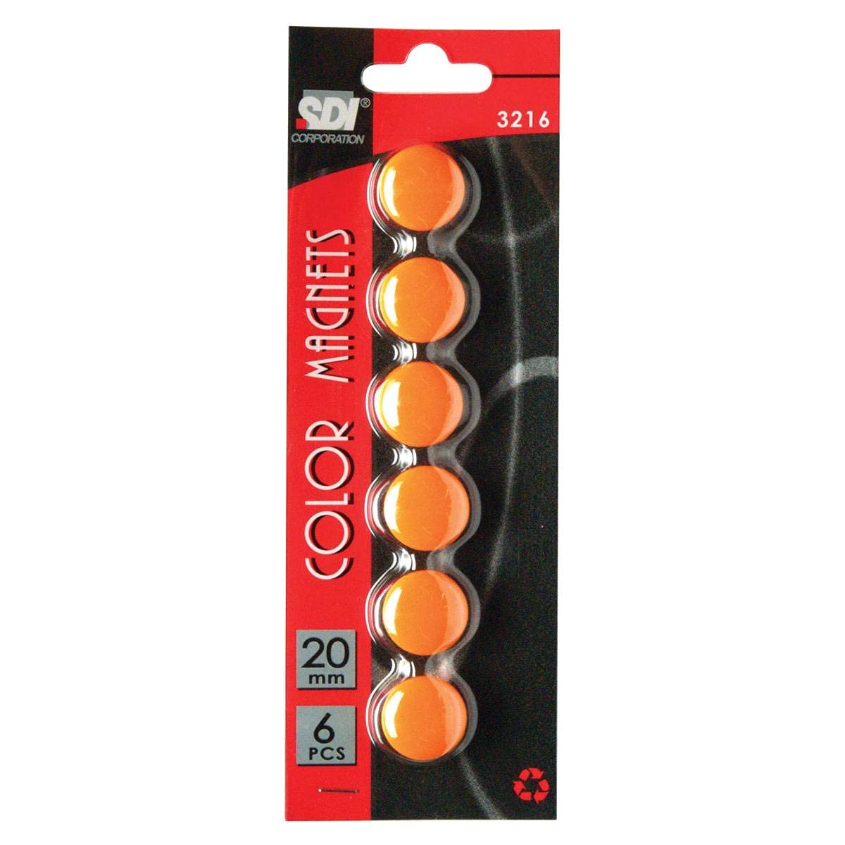 Solid Color Magnet 2cm 8pc blister pack - Al Masam Stationery LLC Main image