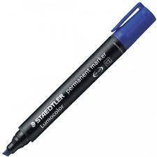 Staedtler Permanent marker Chisel Tip Blue - Al Masam Stationery LLC Main image