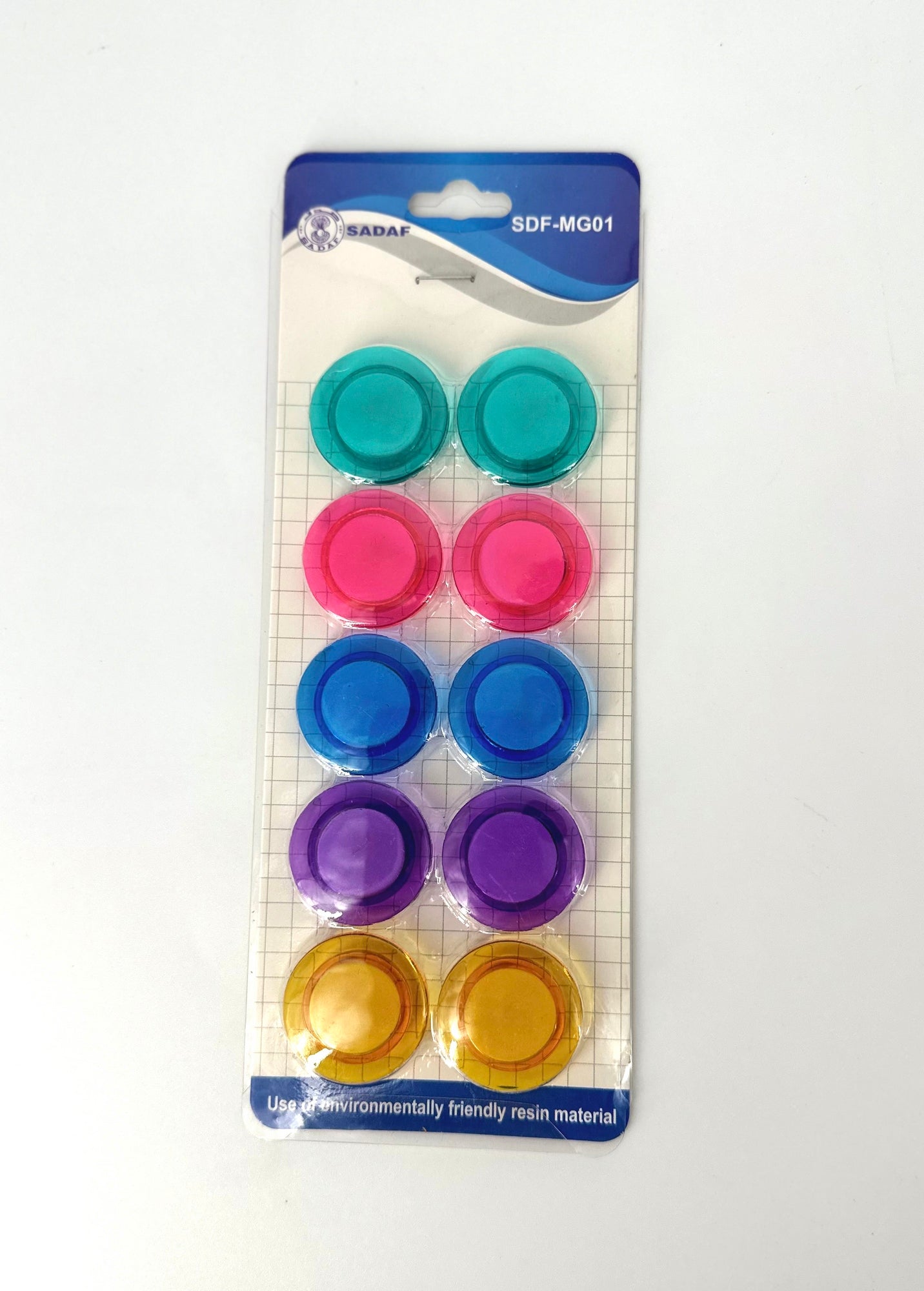 Magnets Asstd Color 10pc 30mm SDF-MG01 - Al Masam Stationery LLC