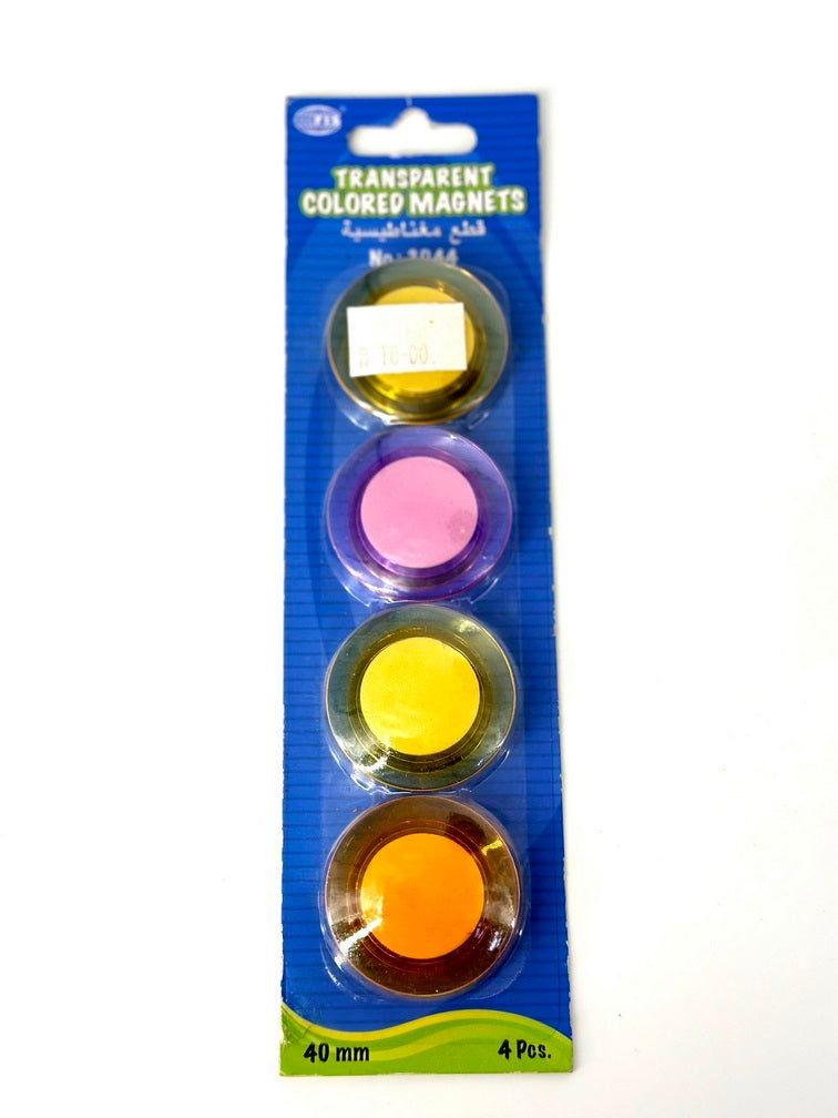 Transparent Coloured Magnets - Al Masam Stationery LLC Main image