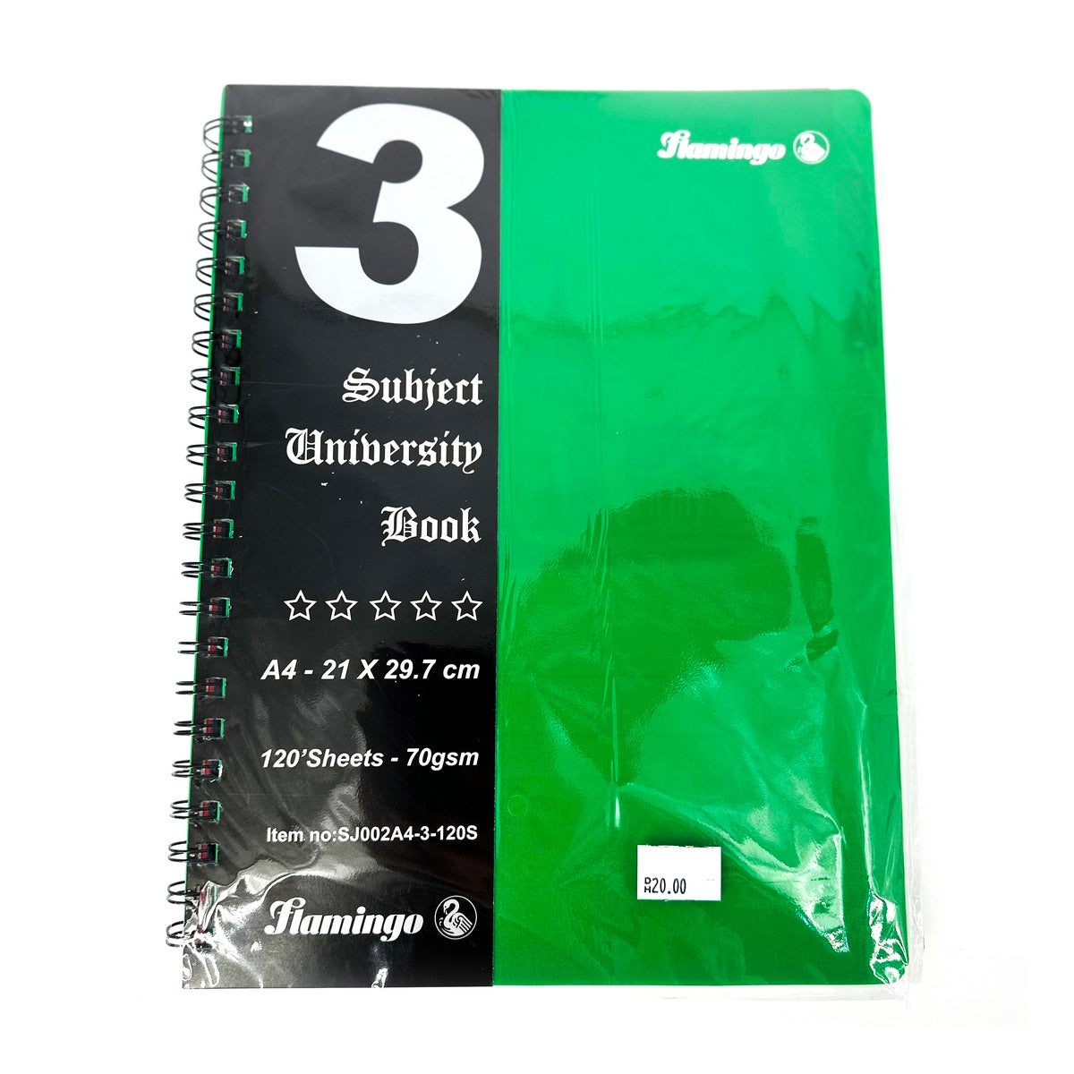 A4 3 Subject Book 120sh PP Uni Book Secondary image