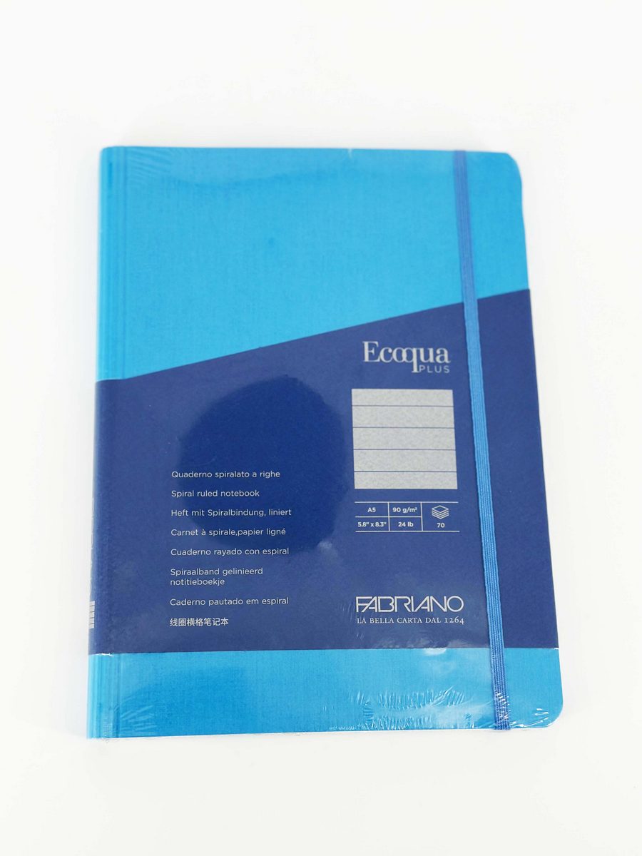 HIDEN SPIRAL NOTEBOOK LINED A5 BLUE - Al Masam Stationery LLC