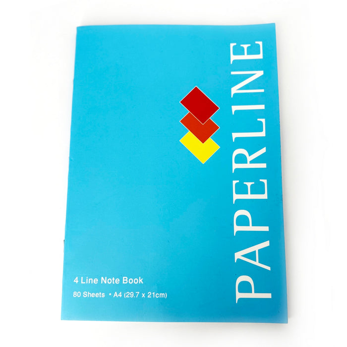 Paperline Soft Cover A4 4 Line Notebook 80sht - Al Masam Stationery LLC