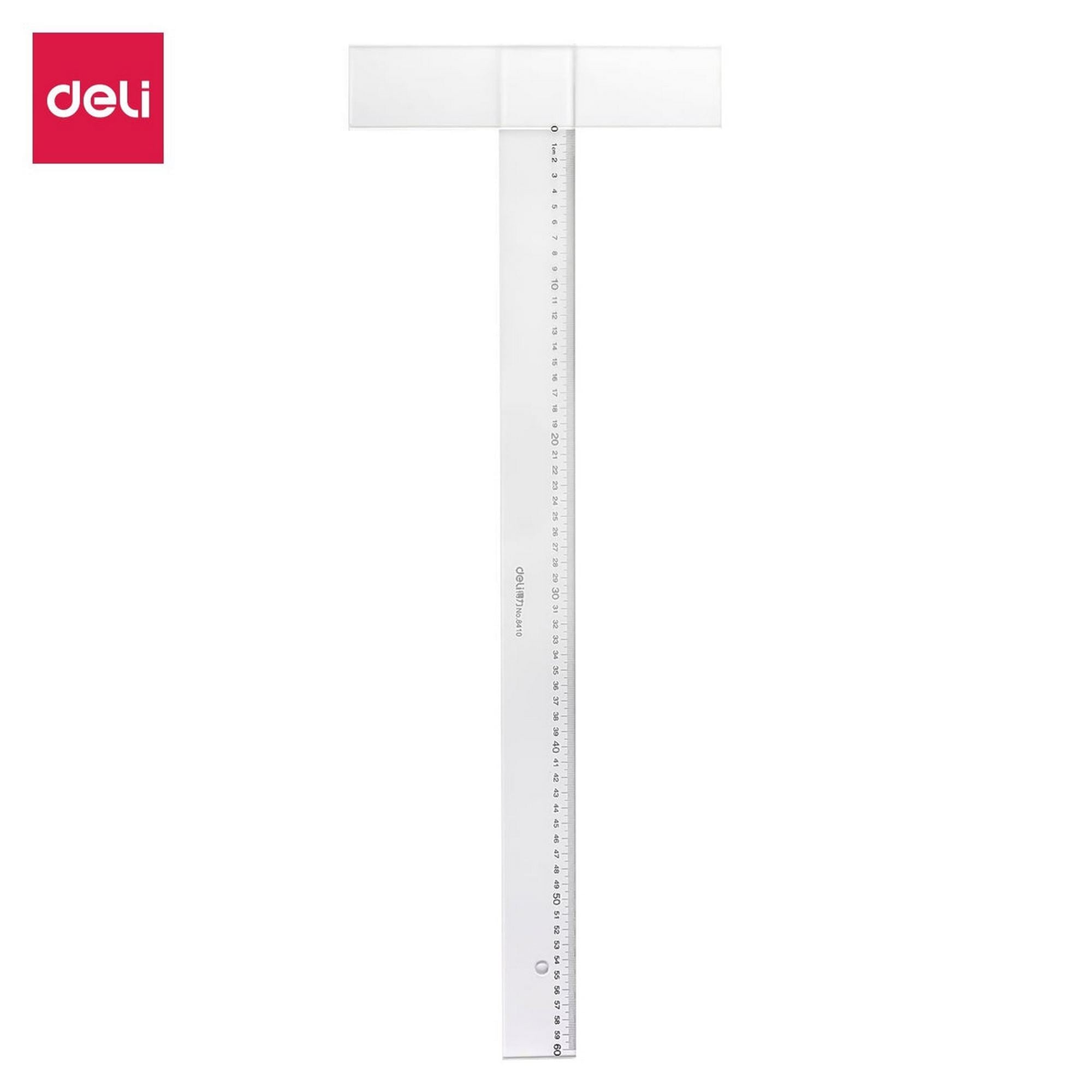 Deli Acrylic T-Ruler - 60cm - Al Masam Stationery LLC Main image