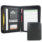 Portfolio with Calc. / Pad - Blk (ALPHA) - Al Masam Stationery LLC