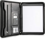 Alpha Portfolio with Calculator, Notepad, and Side Pocket