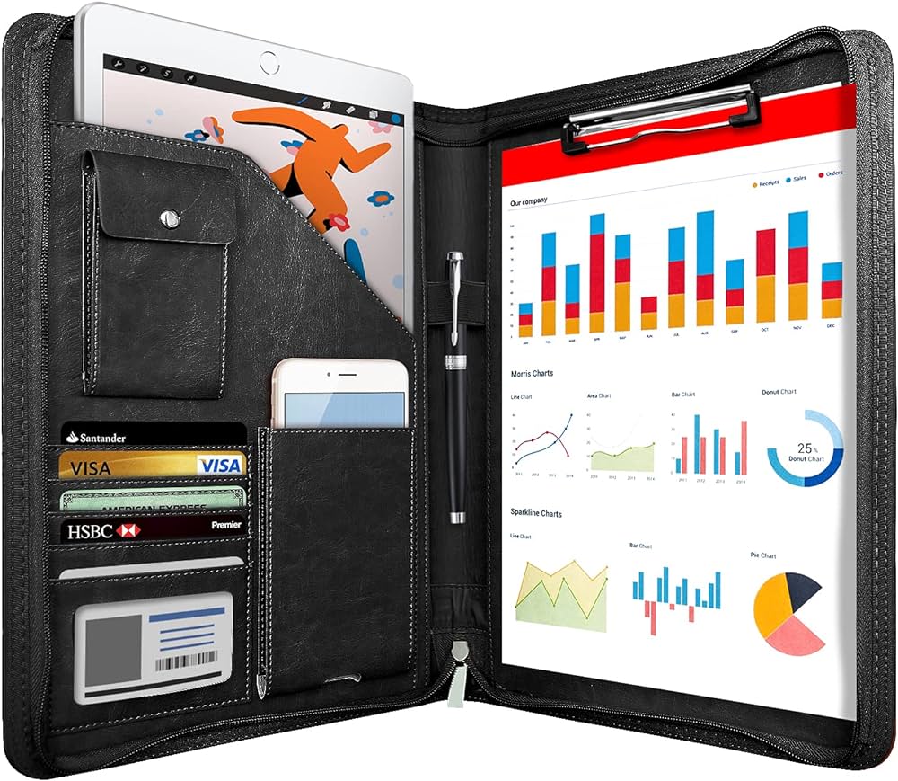 Potfolio/travel Wallet Black - Al Masam Stationery LLC Main image