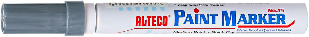 ALTECO PAINT MARKER - SILVER - Al Masam Stationery LLC