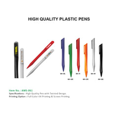 AMS-061 - Plastic pen - Al Masam Stationery LLC