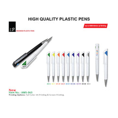 AMS-063 - Plastic pens - Al Masam Stationery LLC