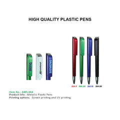 AMS-064 - Plastic pens - Al Masam Stationery LLC