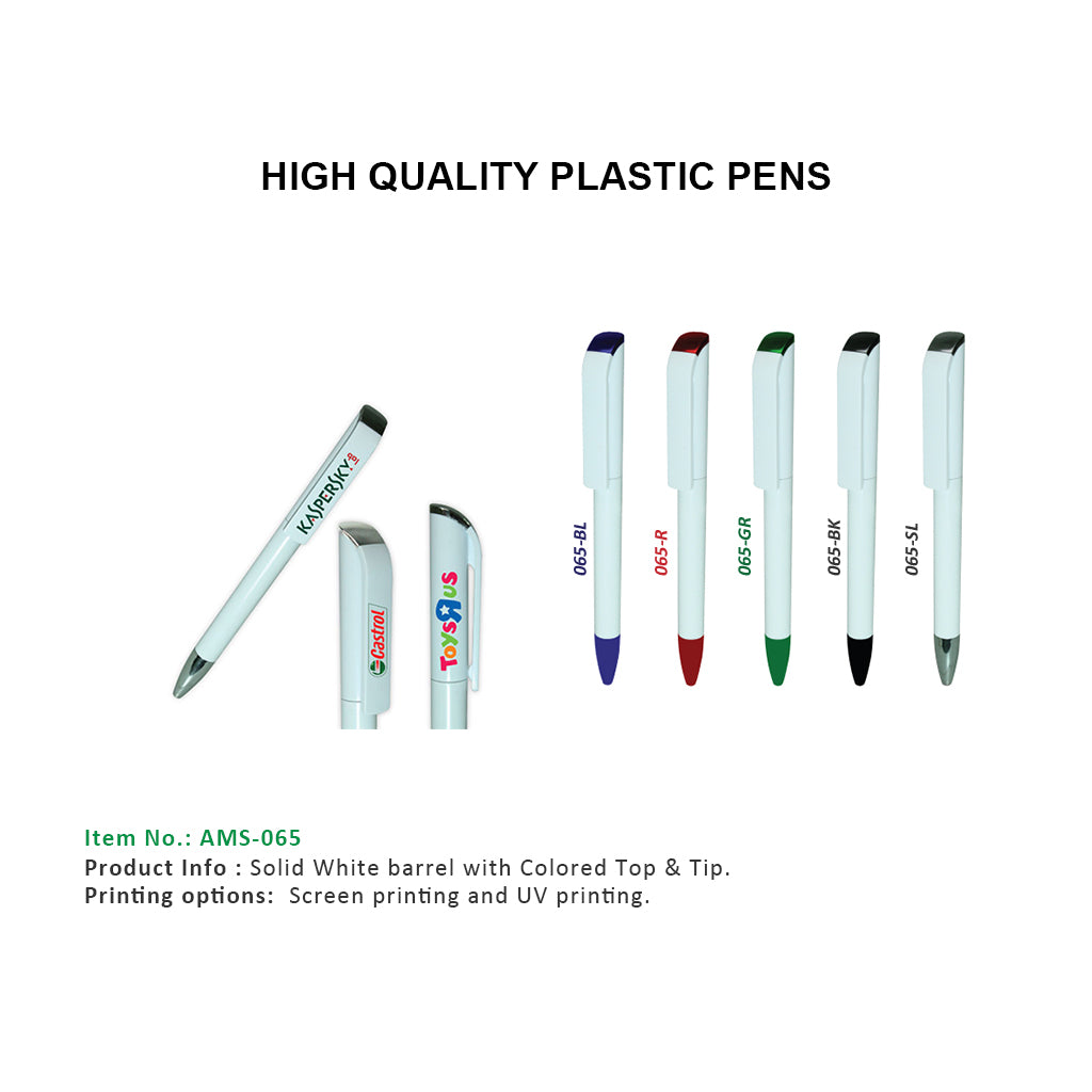 AMS-066 - Plastic pens - Al Masam Stationery LLC