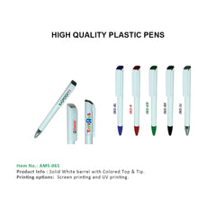 AMS-066 - Plastic pens - Al Masam Stationery LLC