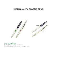 AMS-075 - Plastic pen - Al Masam Stationery LLC