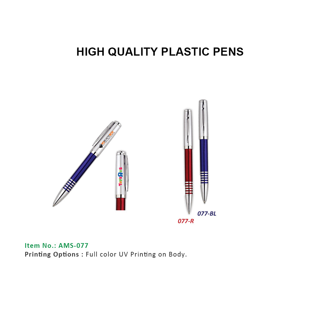 AMS-077 (Plastic pens) - Al Masam Stationery LLC