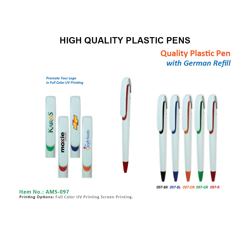 AMS-097 - Plastic pen - Al Masam Stationery LLC