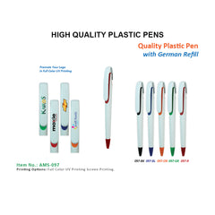 AMS-097 - Plastic pen - Al Masam Stationery LLC