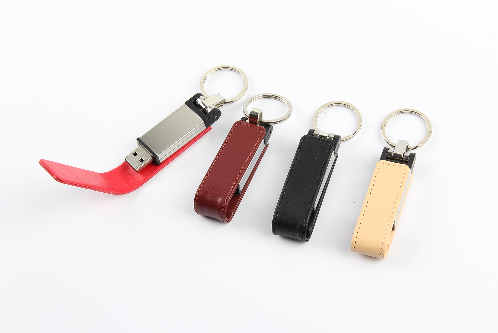 Leather Keychain USB - Model 4 - Al Masam Stationery LLC Main image