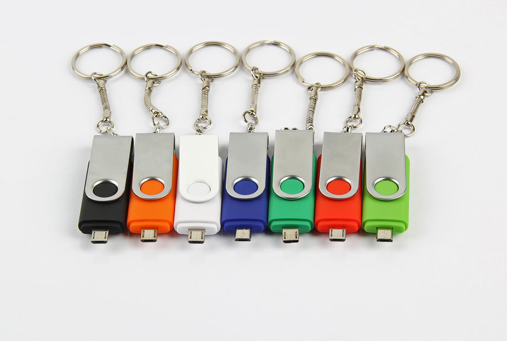 Full Colour Metal Plastic Swivel Phone USB - Al Masam Stationery LLC