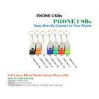 Full Colour Metal Plastic Swivel Phone USB - Al Masam Stationery LLC