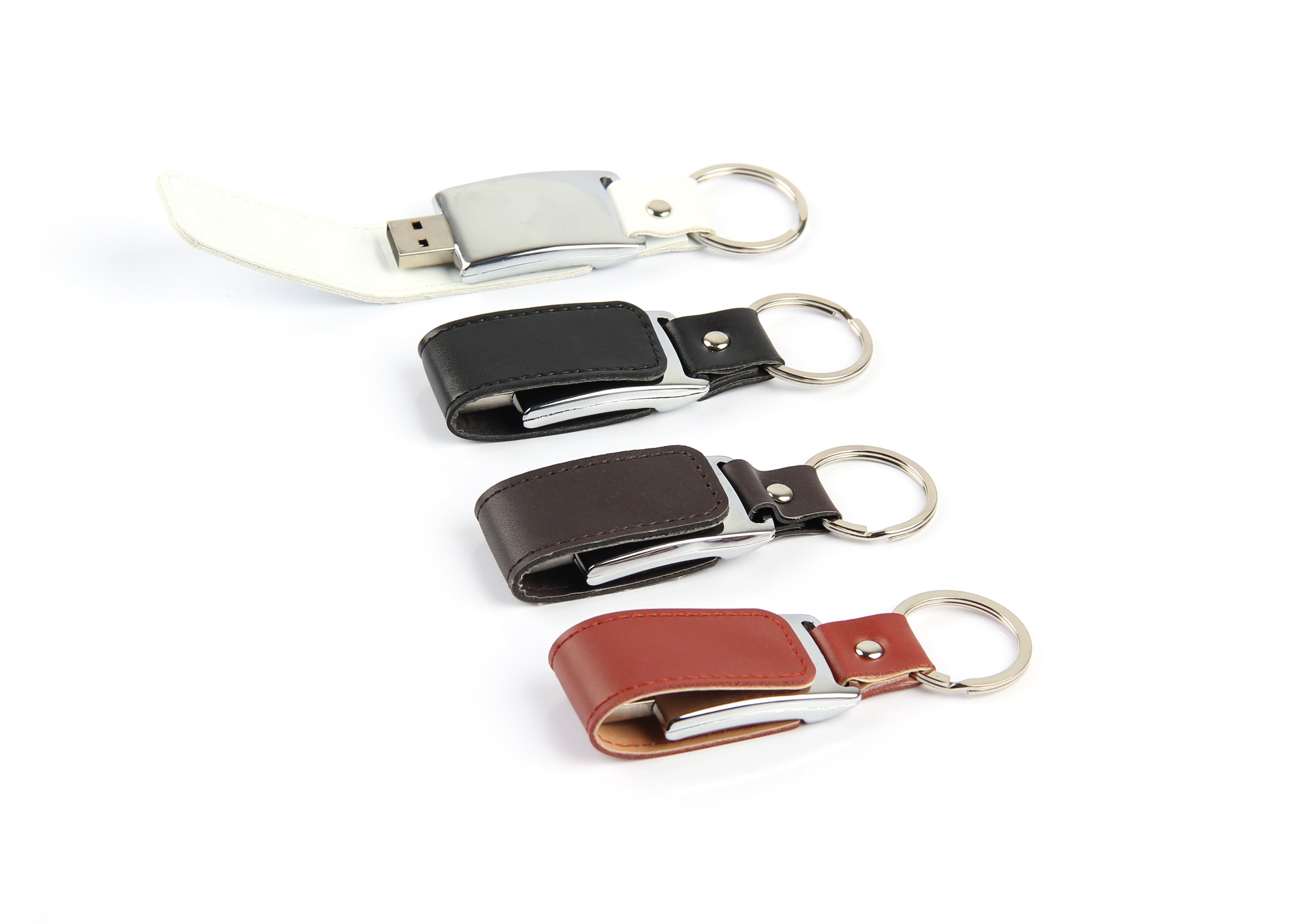 Leather Keychain USB - Model 5 - Al Masam Stationery LLC Main image