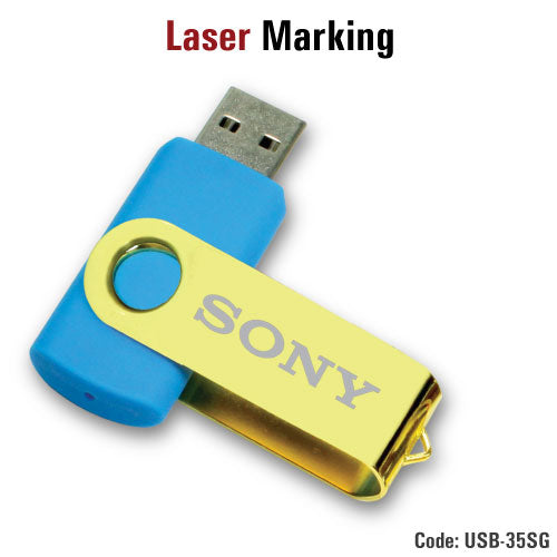 Swivel USBs gold shine Secondary image